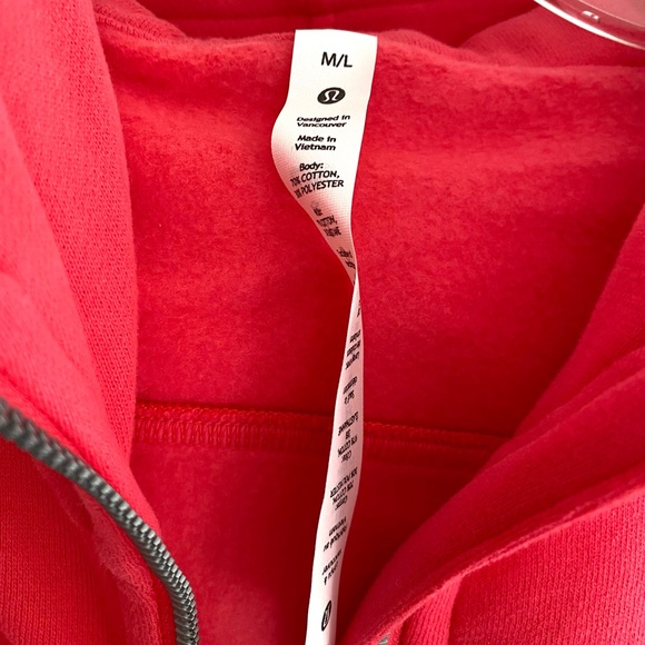 Lululemon Scuba Oversized Half Zip Hoodie in Lipgloss Lip Gloss Size M/L - Picture 7 of 9